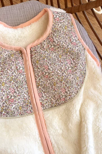 Gigoteuse Liberty et polaire - Juliette Taille  6-24 mois