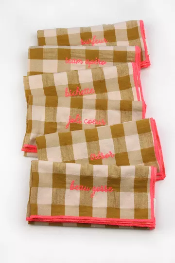 Serviette de Table moutarde - Bichette