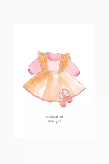 Carte postale - Welcome little girl