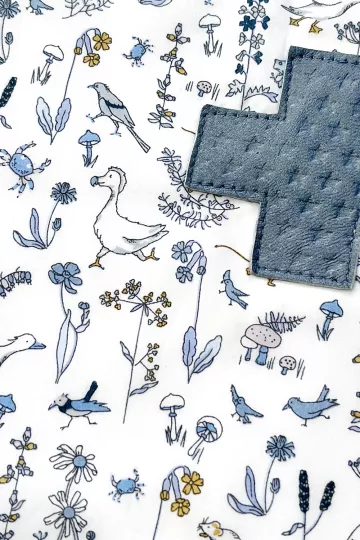 protège carnet de santé Liberty animaux Barnabé aime le café made in  france
