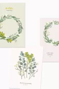 Set de 3 cartes postales - merci + anniv + to the moon