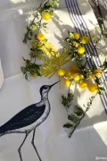 TORCHON DE CUISINE - Sérigraphie - Mimosa