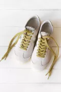 Lacets de chaussures lurex - Tilleul