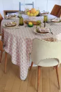 Serviette de Table rose macaron - mon amour