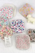 Lingettes lavables coton bio - 7 carrés Lola