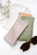 Etui lunettes - Rose nacré