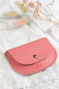 Sac cuir Minette - Flamingo