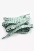 lacet de tennis turquoise lurex or made in france