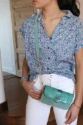 Sac & Portefeuille - Harold - Croco Mint
