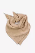 lange double gaze de coton beige broderie doré Barnabé aime le café