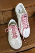 Lacets de chaussures lurex - Rose bonbon