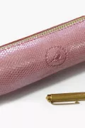 Trousse à crayons - Lézard rose