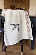 TORCHON DE CUISINE SÉRIGRAPHIÉ - Hirondelle