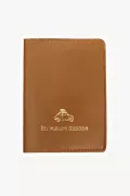 Etui papiers voiture cuir - Caramel