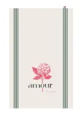 TORCHON DE CUISINE SÉRIGRAPHIÉ - Hortensia