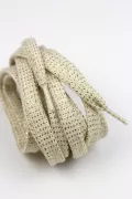 Lacets de chaussures lurex - Avoine