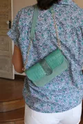 Sac & Portefeuille - Harold - Croco Mint