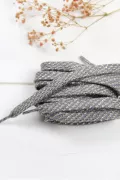 paire de lacets grises irisé Barnabé aime le café made in france