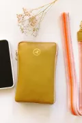 Pochette téléphone Charlie - cuir Safran