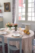 Nappe carreaux vichy - macaron 140 x 250 cm