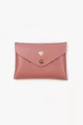 Mini pochette cuir - Coeur Pampa