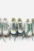 Lacets de chaussures lurex - Lagune