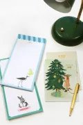 carte postale sapin noël aquarelle enveloppe barnabe aime le cafe