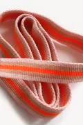 Sangle tressée x 3 m - Corail fluo
