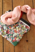 housse ipad molletonnée Liberty fleurs femme barnabé aime le café made in france