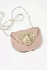 sac cuir fille rose coeur paillette Barnabé aime le café made in france