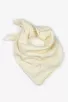 lange double gaze de coton crème broderie doré coeur Barnabé aime le café
