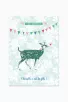 Carton invitation anniversaire - 8 cartes Biche
