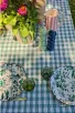 Nappe carreaux vichy - Sauge 140 x 250 cm