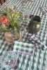 Nappe carreaux vichy - Sauge 140 x 250 cm