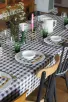 nappe vichy à carreau noir et blanc Barnabé aime le café