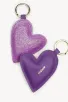 Porte clé Coeur - Violette
