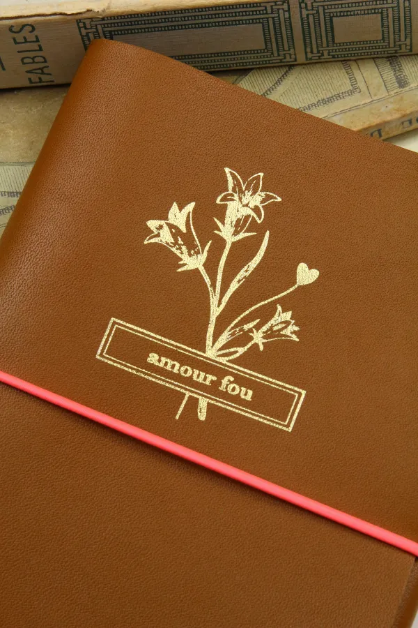 Carnet cuir - Le pocket - Caramel