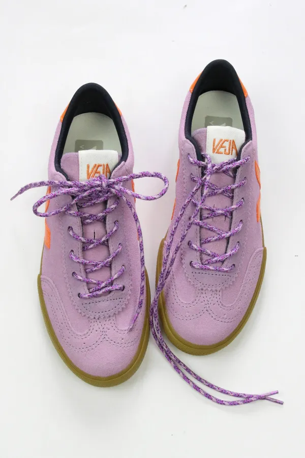 Lacets de chaussures lurex - Lavande