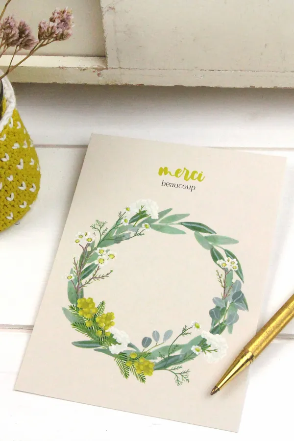 Carte postale - Merci beaucoup