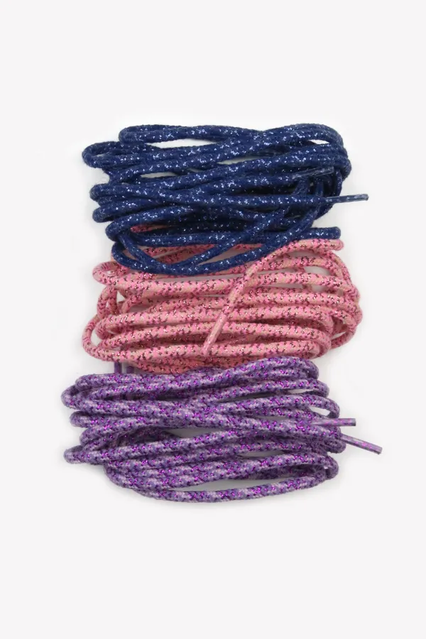 Lacets de chaussures lurex - Lavande