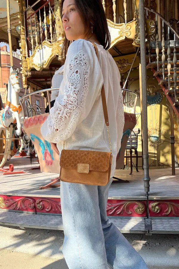 Sac Madeleine - Tressé Caramel