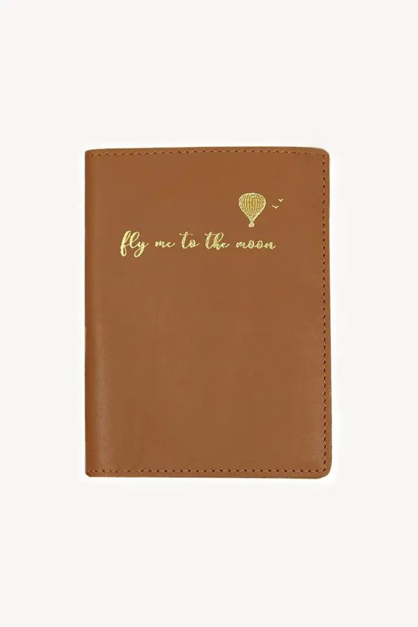 Etui Passeport cuir - Caramel