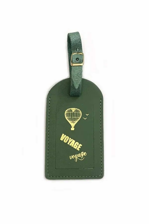 Etiquette de bagage cuir - Agave
