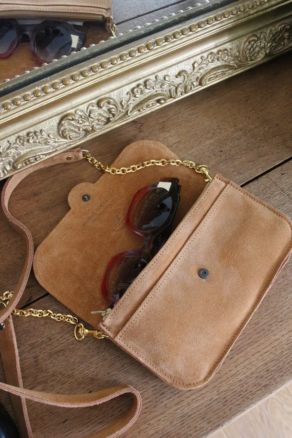 Portefeuille & sac - Harold - Tressé Caramel