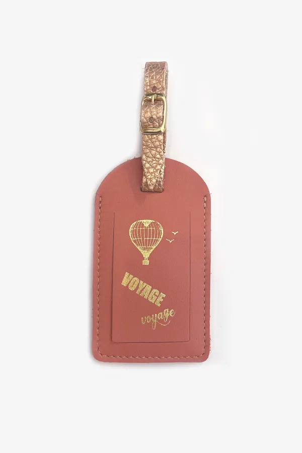 Etiquette de bagage cuir - Pampa
