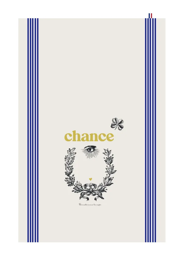 TORCHON DE CUISINE SÉRIGRAPHIÉ - Sérigraphie - Chance