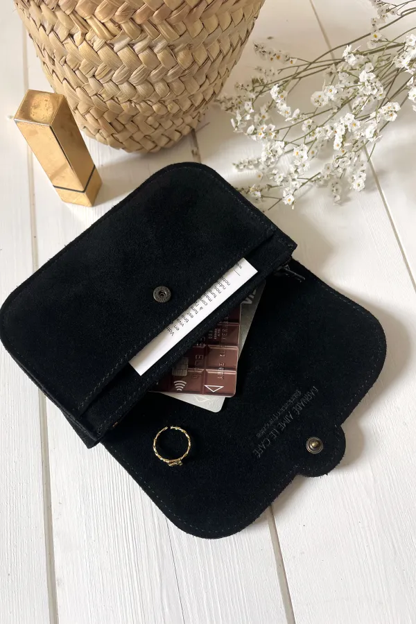 Portefeuille femme - Pipa - Croco noir