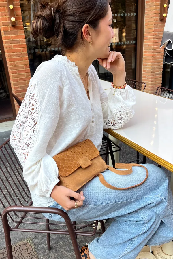 Sac Madeleine - Tressé Caramel