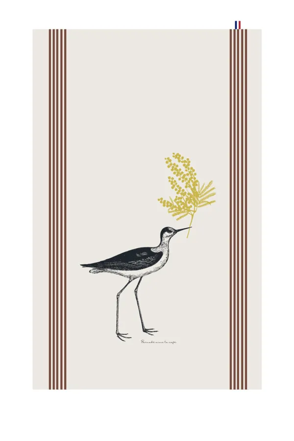 TORCHON DE CUISINE - Sérigraphie - Mimosa