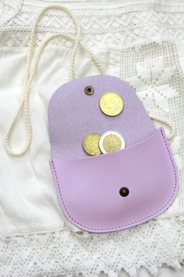 Sac cuir Minette - Lilas